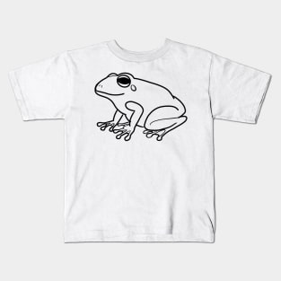 Stick figure frog Kids T-Shirt